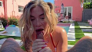 blonde step sis says help me on vacation i want your cock