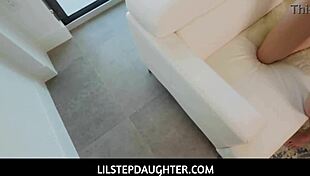 i'm so turned on by this brunette teen 18+ step daughter fiona frost seducing her step dad in pov