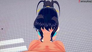 akeno ask for sex in the public pool hs dxd ntr madness 4 watch full 1hr movie on sheer fantasyking3 😈