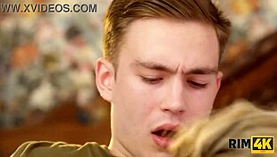 Rim4K: Rim It To Win It With Beautiful Big Tits Couple Bent Over In European Fetish Game