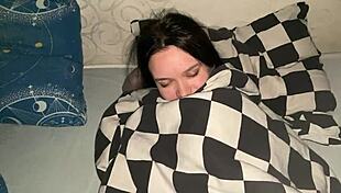 in pov, i bought movie tickets for my parents just to fuck my stepsister on the bed, slapping her ass and making her scream with natural tits