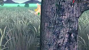 Tinker Bell Grows Up and Gets Fucked in Forest While Fairy Watches