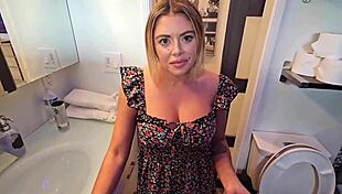 Busty step mom engages in activities with nerdy step son Vivianne DeSilva and Danny Dirt in a household setting