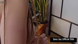 Great Dick Bouncing Sara Jay Rides Huge Mazee God Cock