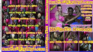 Ebony milf enjoys big black cock gangbang