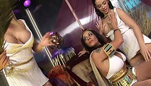 Cindy Behr and Kaia Kane dive into a wild lesbian threesome. They’re total whores with sex toys!