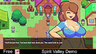 exploring the spirit valley game demo in a casual anime adventure