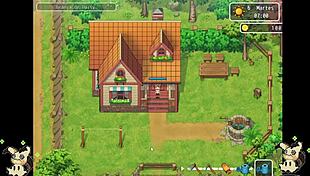 Spied big tits in bathroom hentai game