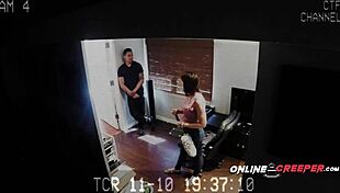 Bound woman endures rough sex recorded by hidden cam at creep's house. Spycam captures every bdsm moment.