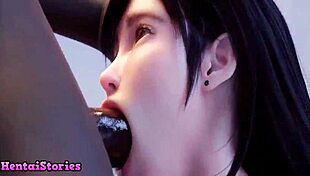 Shy teen's first time sucking cock in the game.