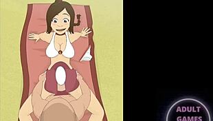 Ty lee from avatar in hentai style.