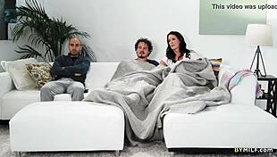 Busty stepmom Reagan Foxx enjoys quick sex with stepson