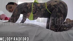 Slutty Melody Radford twerks and teases with curvy body