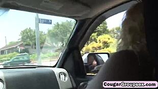 Naughty cougars in wild foursome 😈