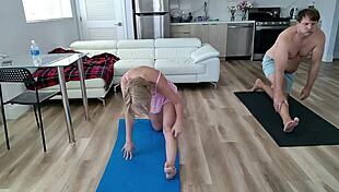 Getting More Flexible with Every Steamy Blonde Workout Move.