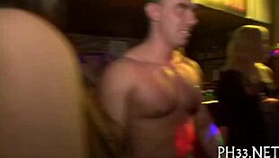 Intense party sex with ripped clothes and cum on faces.