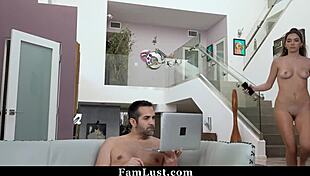 i love using daddy's cock while he's busy working, so naughty!