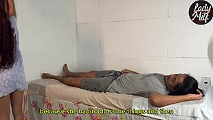 Hey, did my neighbor sneak in to take advantage while I was alone? English subtitles included.