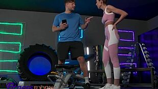 Wild Russian Fanta Sie Takes Big Cock in Gym