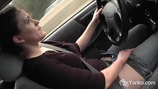 i sexy yanks lou lebonne cums in the car with masturbation orgasm