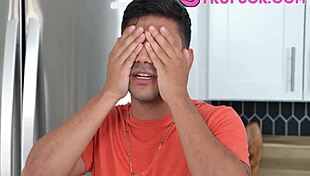 Hide and seek turns into sex with petite teen's small tits and big ass.