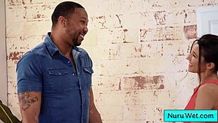 Sexy Teen Masseuse Maya Woulfe Gives Wet Slippery Sex