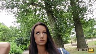 Hunt4k Brunette Hottie Liliane Sucks Strangers Dick For Cash In Public Pickup