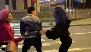 girls surprise guy with sloppy blowjob and cum on boat