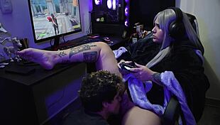 Otaku Slut Gets Banged While Playing Fortnite, So Hot!
