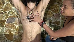 Made For Hairy Bodies Lovers Playing With His Hairy Chest And Armpits And Scratching His Back