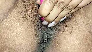 Very Hot Fat Beautiful Hairy Desi Indian Bhabhi Inserts Dildo