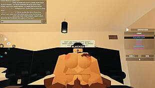 Blacked Roblox Porn with Rough Anal Action