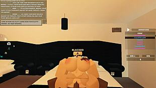 Blacked Roblox Porn with Rough Anal Action