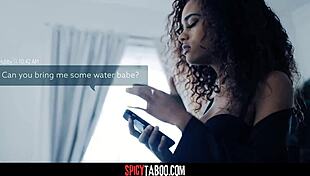 Cheating ebony wife has sex with a stranger during quarantine 😏