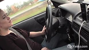 i sexy yanks lou lebonne cums in the car with masturbation orgasm