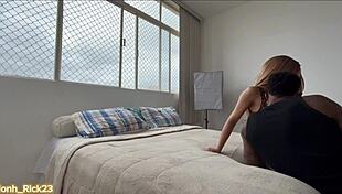 Brazilian stud drills a skinny hottie with deep thrusts