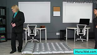 Ebony Hot Masseuse With Perfect Natural Big Boobs Gives Wet Nuru Massage