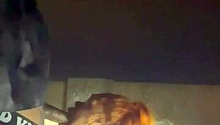 amateur bent over for creampie in parking garage