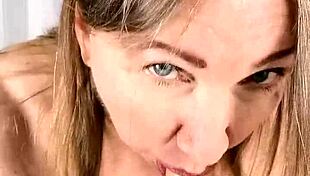 Stepmom Seduces Stepson With Striptease And Blowjob For Cumshot