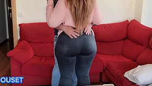 कर्वी ब्लोंड पत्नी हसबैंड के फ्रेंड से बेंट ओवर होकर डीप चुदाई