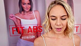 KELSEY KANE, THIS RIPPED BLONDE POWER LIFTER, GETS HER TIGHT PUSSY CASTED POV!