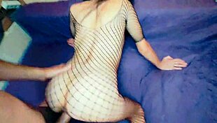 in the bedroom, my skinny wife in lingerie opened up, daring to experiment with assfucking and pussy play from pov