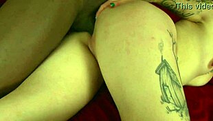 Pink-haired tattooed milf slut gets fucked by huge black cock in cowgirl