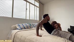 Brazilian stud drills a skinny hottie with deep thrusts