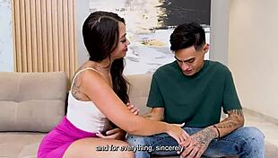 the stepson cheats by seducing his stepfather's girlfriend daniela andrea for a rough fuck with danyel mast