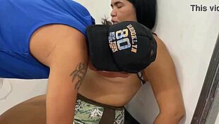 Colombian Neighbor Gets Fucked After Sucking Big Cock, Enjoying Bisexual Assfucking