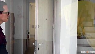 Milf Kathylee gets fucked doggystyle by a thief hiding from her husband.