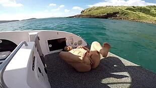 Fisherman Fucks Tight Pussy and Ass