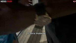 Paolla hotwife gets wild with a big black cock outdoors