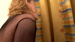 Holy cow! This mature housewife with big natural tits cheats with two black studs for wild DP!